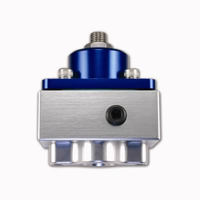 Quick Fuel Pressure Regulators 30-1899QFT Regulator, 4 1/2-9 psi, Aluminum, Blue Anodized, Alcohol, Universal, Each