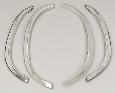 For Chevy S10 1994-2002 QMI Polished Stainless Steel Fender Trim