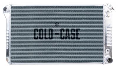 Cold Case Performance Aluminum Radiators GMT556A21 Radiator, Performance, Aluminum, Polished, Crossflow, 2 Row, Transmission Cooler, Chevy, GMC, Truck, Each