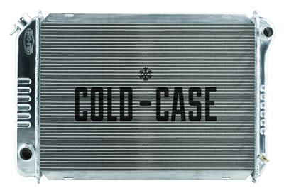 Cold Case Performance Aluminum Radiators for 1987-1993 MUSTANG - LMM570 Radiator, Performance, Aluminum, Polished, Crossflow, 2 Row, Ford, Mustang, Each