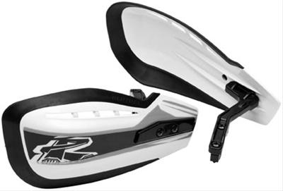 Renthal MOTO Hand Guards HG-100-WT Guards, MOTO, Polycarbonate, White/Black, Pair