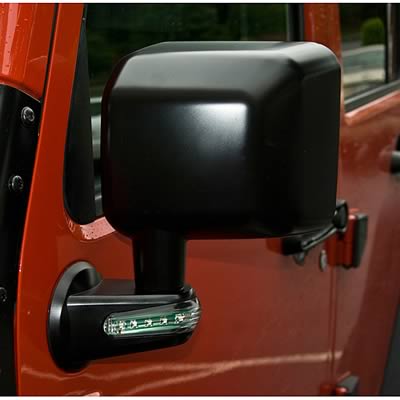 Rugged Ridge Factory-Style Mirrors 11002.2 Mirrors, Replacement, Plastic, Black, Heated, Jeep, Pair thumbnail 2