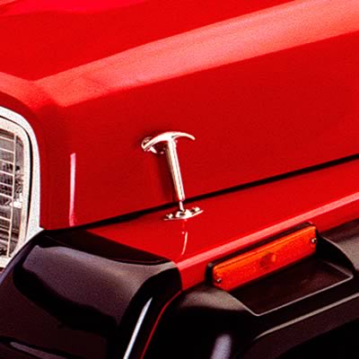 Rugged Ridge 41-95 Jeep Willys / Jeep CJ / Jeep Wrangler Stainless Steel Hood Catch thumbnail 2