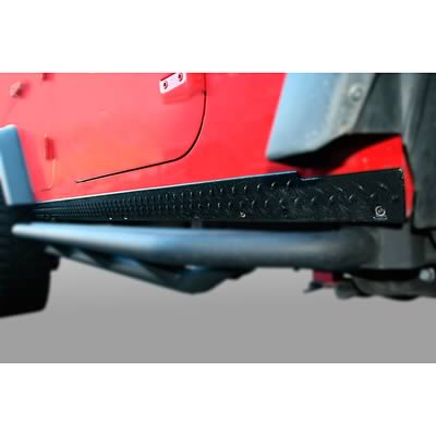 Rugged Ridge Rocker Guards Body Armor 07-18 4-Door Jeep Wrangler