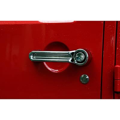 Rugged Ridge Door Handle Covers 13311.1 Cover, Plastic, Chrome, Jeep, Each