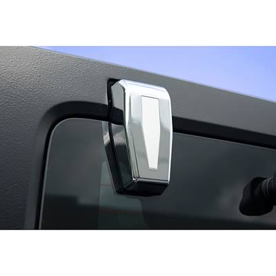 Rugged Ridge Liftgate Hinge Covers Chrome 07-18 Jeep Wrangler