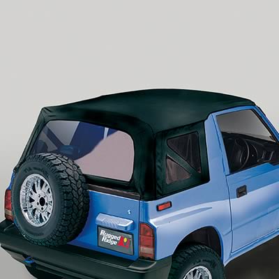 Rugged Ridge XHD S-Top Black Denim Clear Windows 95-98 Sidekicks