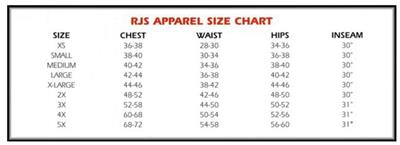 Rjs Racing Suit Size Chart