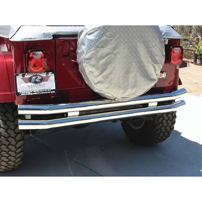 Rampage 1976-1983 Jeep CJ5 Double Tube Bumper - Stainless thumbnail 2
