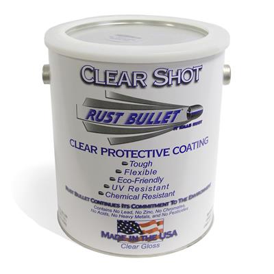 Rust Bullet - Clear Shot - Superior Clear Coat for Automotive, Wood and  Metal Finishes a Revolutionary Single Component UV Resistant Clear Coat  Will Not Crack, Chip, Yellow, or Peel - 4