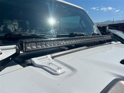 Artec Industries JL LED Light Bar Hood Mounts for 2020-2024 GLADIATOR, 2018-2024 WRANGLER - JL5608 Mounting Bracket, Hood, 40 in. Bar, Steel, Black Powdercoat, Jeep, JL/JT, Kit thumbnail 2