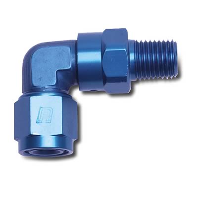 Russell Performance -10 AN 90 Degree Female to Male 3/8in Swivel NPT Fitting thumbnail 2