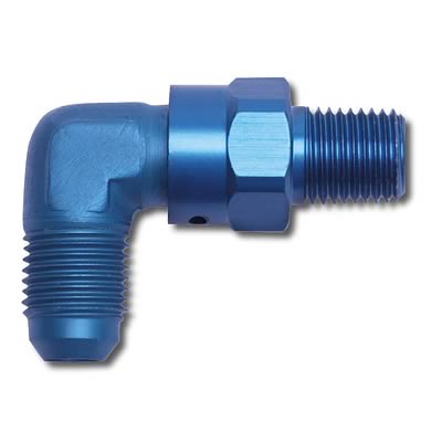 Russell Performance -8 AN 90 Degree Male to Male 3/8in Swivel NPT Fitting thumbnail 2