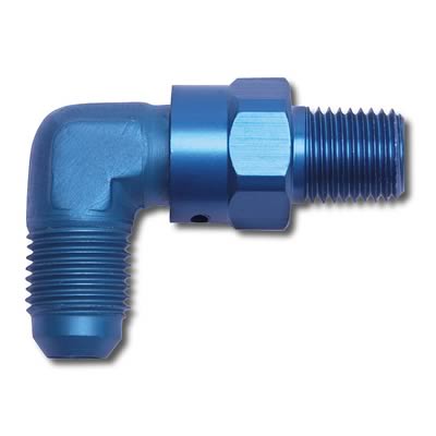 Russell Performance -10 AN 90 Degree Male to Male 3/8in Swivel NPT Fitting thumbnail 2