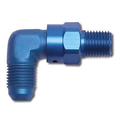 Russell Performance -8 AN 90 Degree Male to Male 1/2in Swivel NPT Fitting thumbnail 2