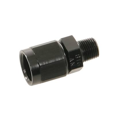 Russell Performance -6 AN Straight Female to 1/8in Male NPT Fitting (Black) thumbnail 2