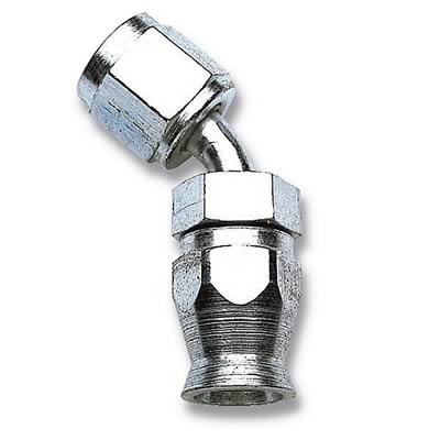 Russell Performance -8 AN Endura PowerFlex Power Steering 45 Degree Hose Ends