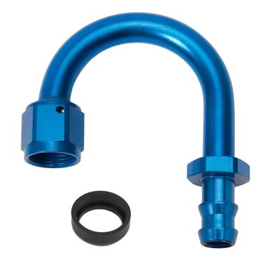 Russell Performance -8 AN Twist-Lok 180 Degree Hose End (1-1/4in Radius)