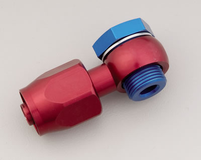 Russell Performance -6 AN Carb Banjo Adapter Fitting (Red/Blue) thumbnail 2