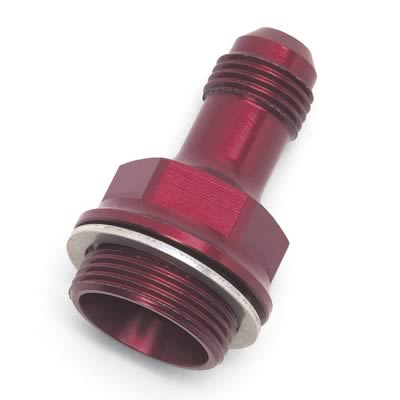 Russell Performance 7/8in -20 x -6 AN Male Flare Extended (2 pcs.) (Red/Blue) thumbnail 2