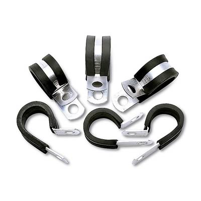 Russell Performance Cushion Clamps - Holds -4 AN Hose (10 pcs.)