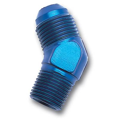 Russell Performance -6 AN to 1/8in NPT 45 Degree Flare to Pipe Adapter thumbnail 2