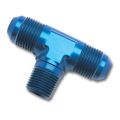 Russell Performance -6 AN to 3/8in NPT Flare to Pipe Tee Fitting thumbnail 2