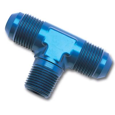 Russell Performance -10 AN to 1/2in NPT Flare to Pipe Tee Fitting thumbnail 2