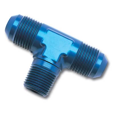 Russell Performance -12 AN to 3/4in NPT Flare to Pipe Tee Fitting thumbnail 2