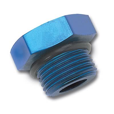 Russell Performance -6 AN Straight Thread Plug (Blue) thumbnail 2