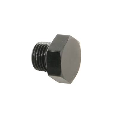 Russell Performance -6 AN Straight Thread Plug (Black) thumbnail 2