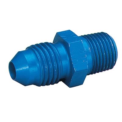 Russell Performance -4 AN to 1/8in NPT Straight Flare to Pipe (Blue) thumbnail 2