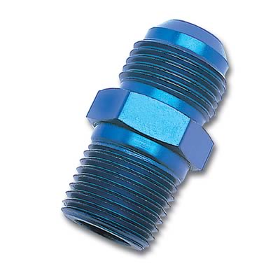 Russell Performance -4 AN to 1/4in NPT Straight Flare to Pipe (Blue) thumbnail 2