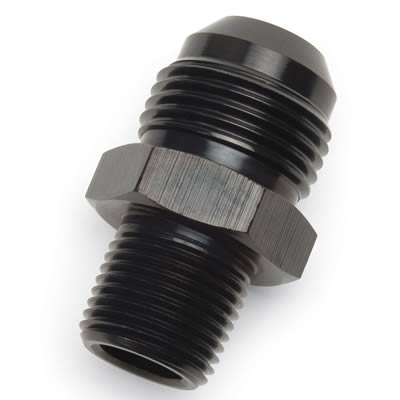 Russell Performance -4 AN to 1/4in NPT Straight Flare to Pipe (Black) thumbnail 2