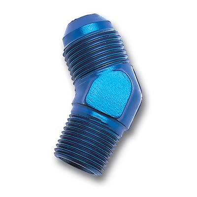 Russell Performance -4 AN to 1/4in NPT 45 Degree Flare to Pipe Adapter thumbnail 2