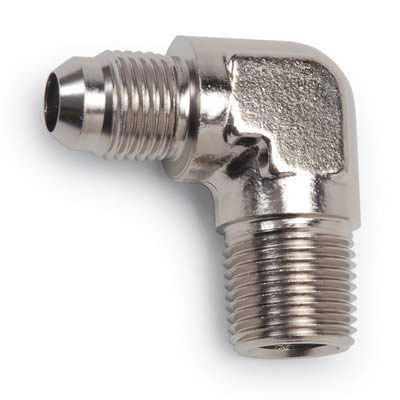 Russell Performance -12 AN to 3/4in NPT 90 Degree Flare to Pipe Adapter (Endura) thumbnail 2