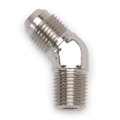 Russell Performance -3 AN to 1/8in NPT 45 Degree Flare to Pipe Adapter thumbnail 2