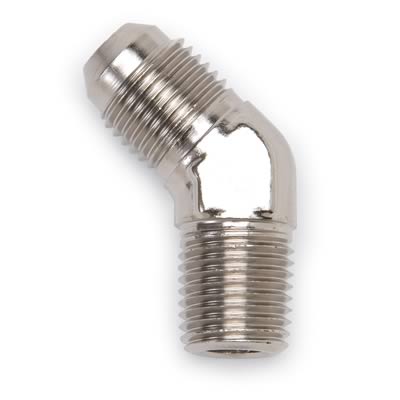 Russell Performance -8 AN to 3/8in NPT 45 Degree Flare to Pipe Adapter thumbnail 2