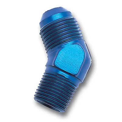 Russell Performance -10 AN to 1/2in NPT 45 Degree Flare to Pipe Adapter thumbnail 2