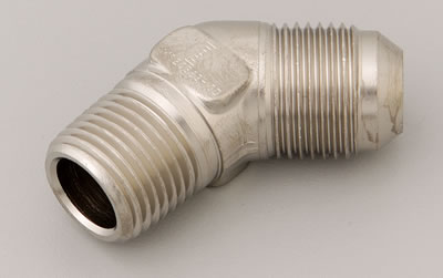 Russell Performance -10 AN to 1/2in NPT 45 Degree Flare to Pipe Adapter thumbnail 2