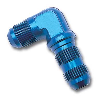 Russell Performance -4 AN 90 Degree Flare Bulkhead (Blue) thumbnail 2
