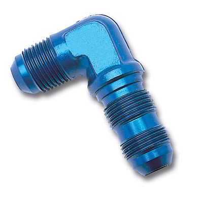 Russell Performance -10 AN 90 Degree Flare Bulkhead (Blue) thumbnail 2