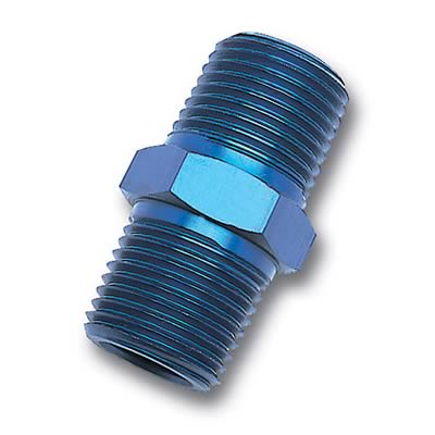 Russell Performance 1/4in Male Pipe Nipple (Blue) thumbnail 2