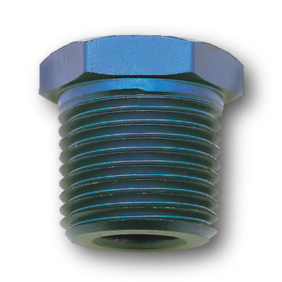 Russell Performance 3/8in Male to 1/8in Female Pipe Bushing Reducer (Blue) thumbnail 2