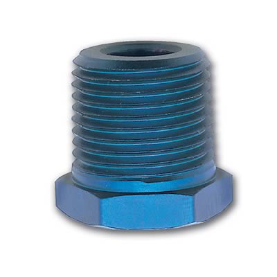 Russell Performance 1/2in Male to 1/8in Female Pipe Bushing Reducer (Blue) thumbnail 2
