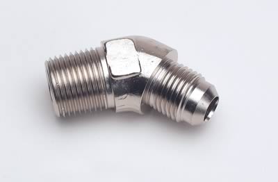Russell Performance -6 AN to 3/8in NPT 45 Degree Flare to Pipe Adapter thumbnail 2
