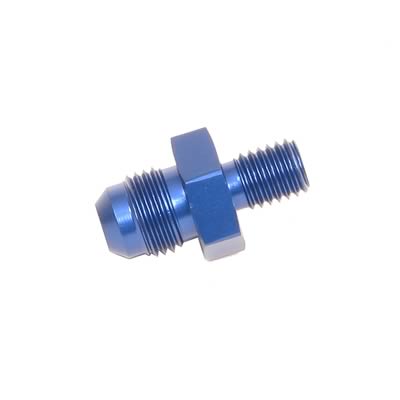 Russell Performance -6 AN Flare to 10mm x 1.5 Metric Thread Adapter (Blue) thumbnail 2
