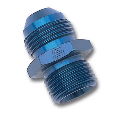 Russell Performance -8 AN Flare to 14mm x 1.5 Metric Thread Adapter (Blue) thumbnail 2