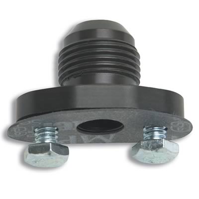 Russell Performance Oil Pan Flange. Adapts Male -10 AN to any oil pan (includes gaskets & bolts)