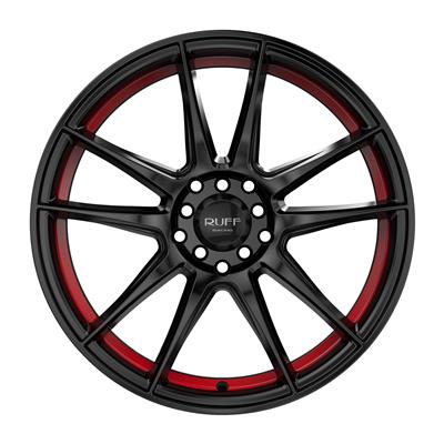 Ruff Wheels 1880364404D04R72 Ruff Wheels R364 Satin Black Wheels